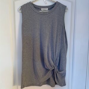 Gray Sleeveless Women's Top